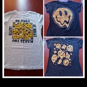 Women happy face shirts